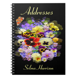 Pretty Pansies Address Book