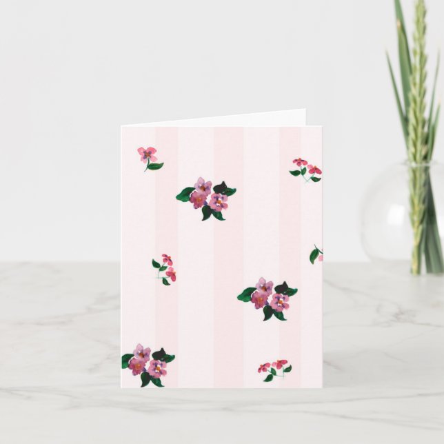 Pretty Pansies Invitation (Front)