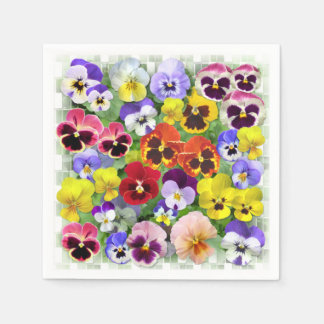 Pretty Pansies Napkin