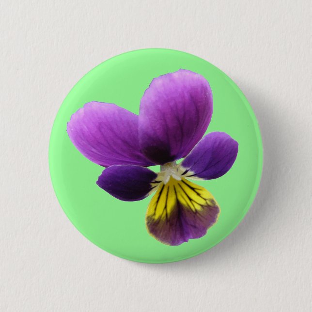 Pretty Pansy Button (Front)