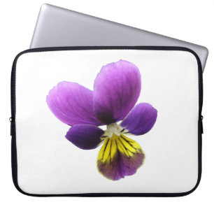 Pretty Pansy Laptop Bag