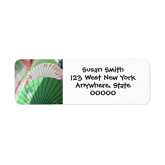 Pretty Parasol Return Address Label