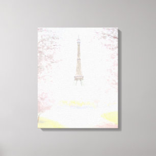Pretty Paris In Pastels Canvas Print