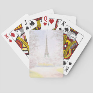 Pretty Paris In Pastels Playing Cards