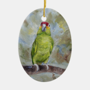 Pretty Parrot II Ceramic Tree Decoration