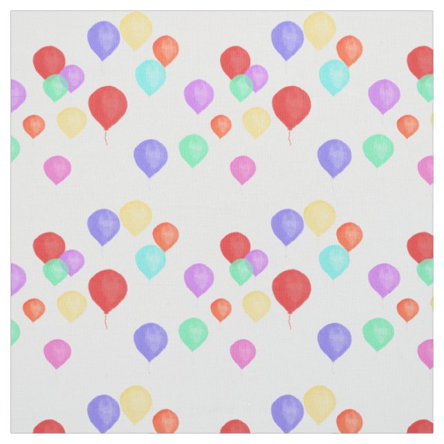 Pretty Pastel Balloons Fabric (Swatch)