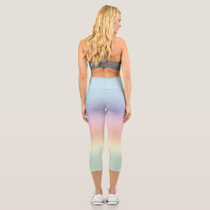 Pretty Pastel Blend Capri Leggings