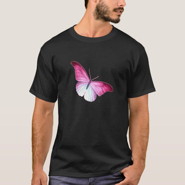 Pretty Pastel Butterfly T-Shirt (Front)
