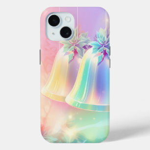 PRETTY PASTEL CHRISTMAS HOLIDAY BELLS iPhone 15 CASE