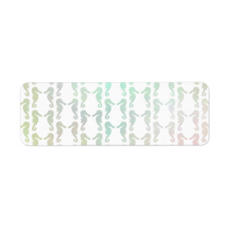 Pretty Pastel Colour Seahorse Pattern