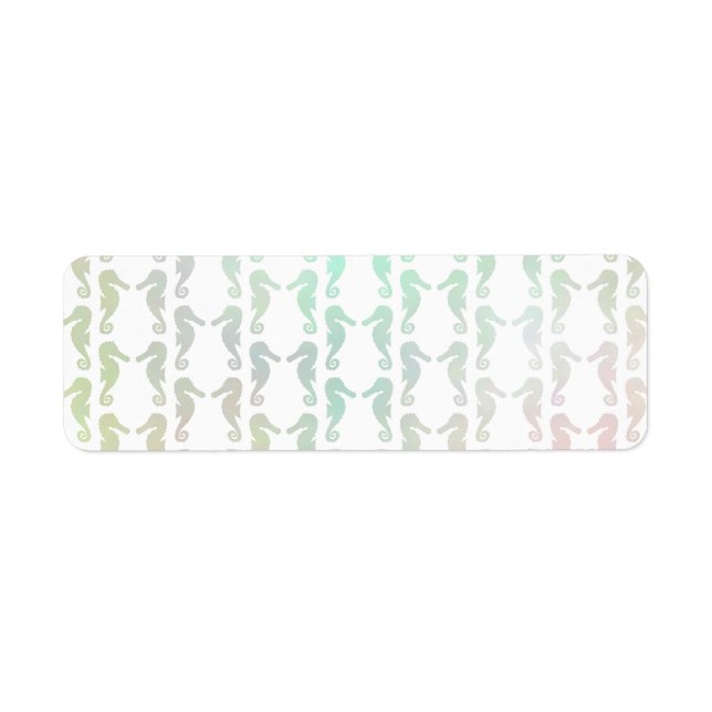 Pretty Pastel Colour Seahorse Pattern (Front)