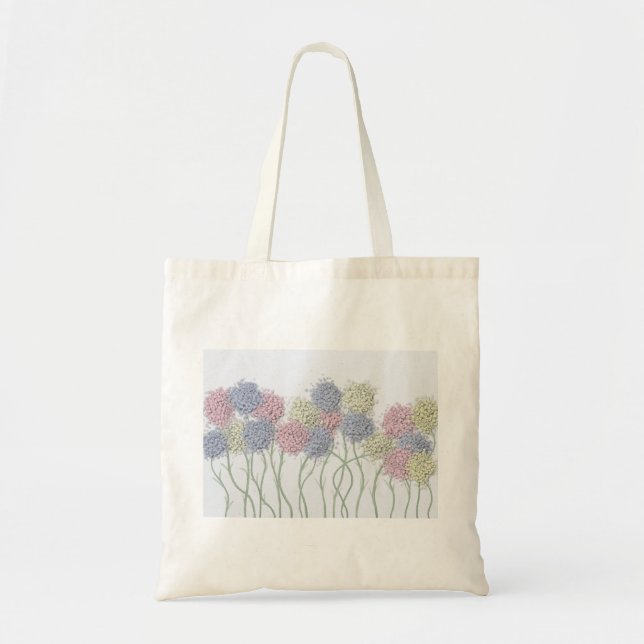 Pretty Pastel Coloured Flowers Tote Bag (Front)