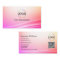 Pretty Pastel Colourful Curved Decor Logo QR Code