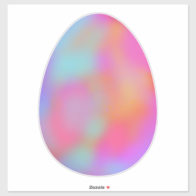 Pretty Pastel Colours Easter Egg  (Sheet)