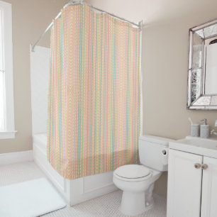 Pretty Pastel Diamond Pattern  Shower Curtain