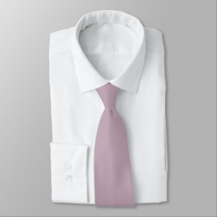 Pretty Pastel Dusty Rose Flower Pink Solid Colour Tie