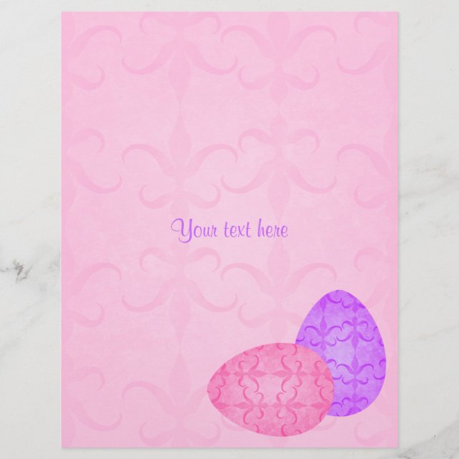 Pretty pastel Easter eggs Flyer (Front)