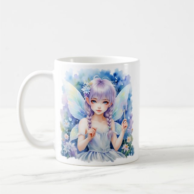 Pretty Pastel Fairy Coffee Mug (Left)