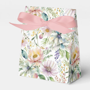 Pretty pastel floral pattern favour box