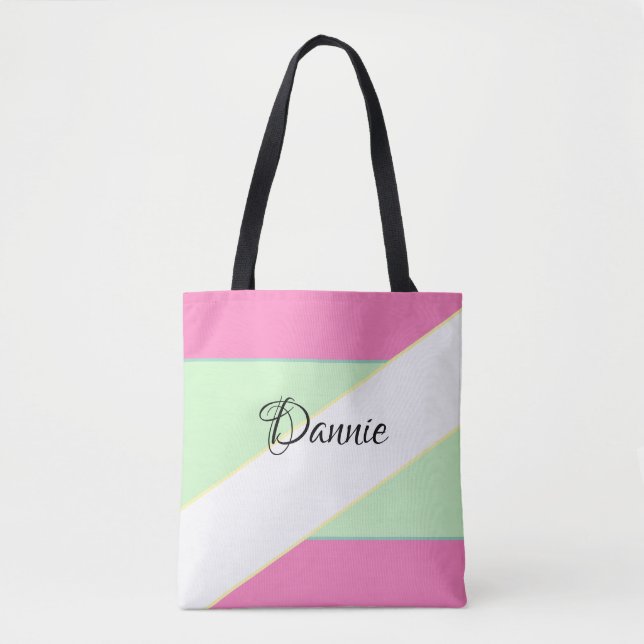 Pretty Pastel Girly Spring Custom  Tote Bag (Front)
