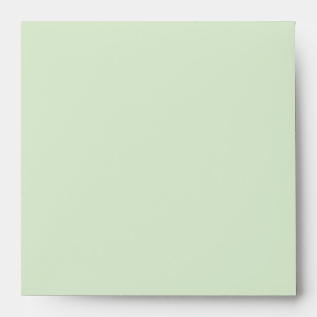 Pretty Pastel Green & Plaid Custom Envelope (Front)