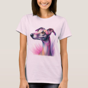 Pretty Pastel Greyhound Dog T-Shirt