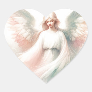 Pretty Pastel Guardian Angel Sticker