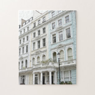 Pretty Pastel Houses London UK United Kingdom Jigsaw Puzzle
