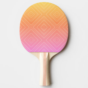 Pretty Pastel Hypnotic Diamond Modern Pop Art Ping Pong Paddle