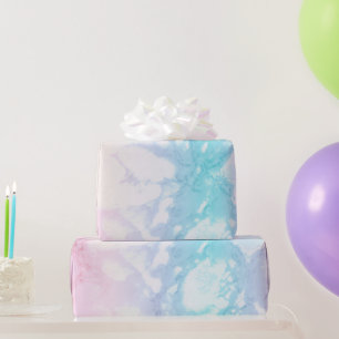 Pretty Pastel Marble Texture Wrapping Paper
