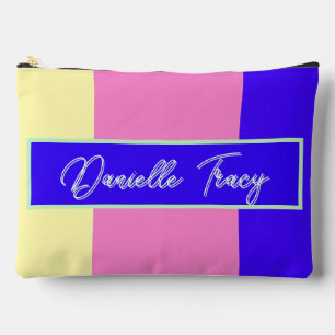 Pretty Pastel Personalized Accessory Pouch