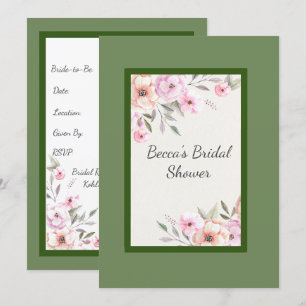 Pretty Pastel Petals Bridal Shower Invitation