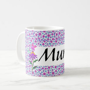 Pretty Pastel Polka Dot Editable  Coffee Mug