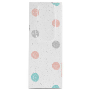 Pretty Pastel Polka Dot Wine Gift Bag