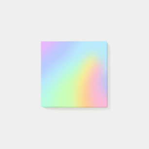 Pretty Pastel Rainbow Blur Post-it Notes