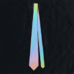 Pretty Pastel Rainbow Gradient Neck Tie<br><div class="desc">Beautiful pastel gradient design,  perfect for your wedding or any special occasion! It’s a perfect subtle way to add some pretty rainbow colours to your elegant event!

Designed by full-time artist Kelsey Lovelle. Let me know if you’d like anything customised!</div>