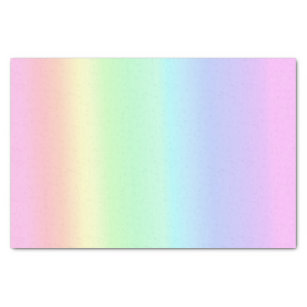 Vertical Outlined Pastel Rainbow Stripes Tissue Paper