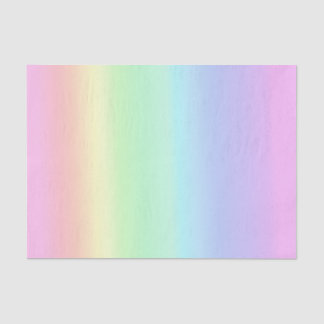 Pretty Pastel Rainbow Gradient Tissue Paper