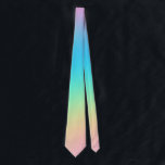 Pretty Pastel Rainbow Gradient Wedding Tie<br><div class="desc">Beautiful pastel gradient design, perfect for your wedding! It’s a perfect subtle way to add some pretty rainbow colours to your elegant wedding! Please check out the rest of the Pretty Pastel Rainbow Gradient Wedding collection! Lots of lovely matching products to make your wedding cohesive and pretty. Designed by full-time...</div>