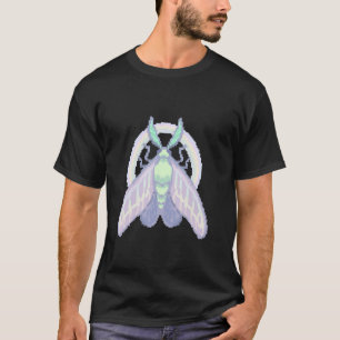 Pretty Pastel Rainbow Pixel Art Moth Bug Insect fo T-Shirt