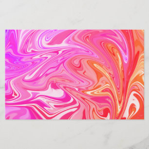 Pretty Pastel Rainbow Swirl Stationery