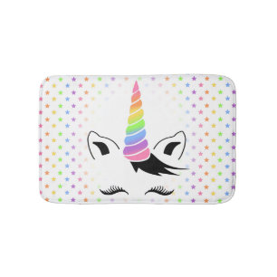 Pretty Pastel Unicorn Bath Mat