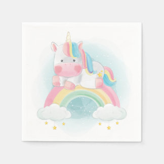 Pretty Pastel Unicorn Napkin
