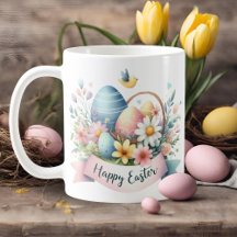 Pretty Pastel Watercolor Florals Happy Easter