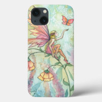 Pretty Pastel Watercolor Flower Fairy Art
