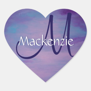 Pretty Pastels Cute Pink Cloud Purple Blue Sky Heart Sticker