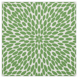 Pretty Pattern hand drawn green Fabric