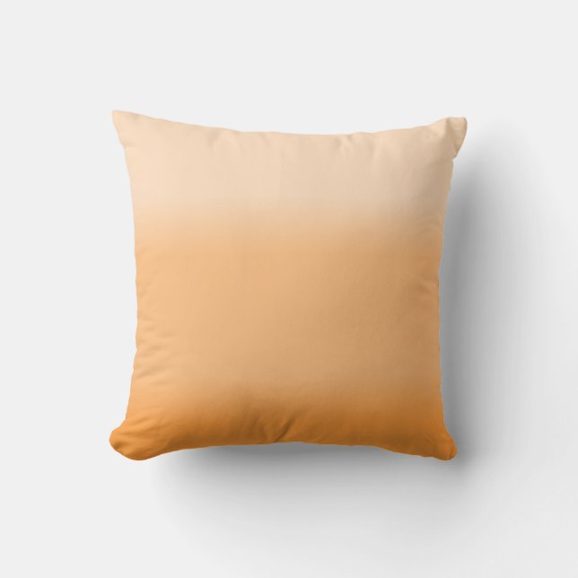 Pretty Peach Ombre Cushion (Front)