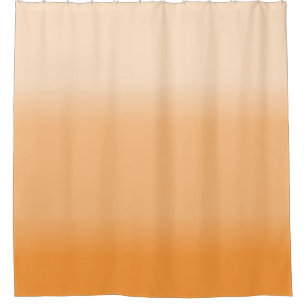 Pretty Peach Ombre Shower Curtain