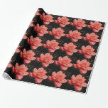 Pretty Peach Pink Rose floral Wrapping Paper<br><div class="desc">Peach Pink Rose Beautiful photo of a peachy pink rose by Artist Sandra Marie Closs. Add your own text, name or monogram to create the perfect product for any occasion. Wedding, bridal party garden party, sympathy , birthday, baby shower, any celebration or just to make your day a little bit...</div>